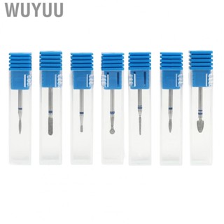 Wuyuu Nail Drill Bits Set Replacement Head Emery with Storage Boxes for Electronic Grinder