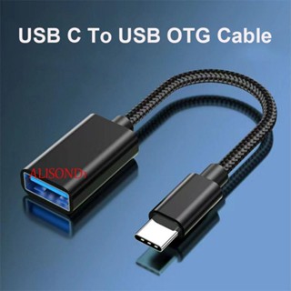 ALISOND1 Otg สายเคเบิลซิงค์ข้อมูล Type C หลากสี สําหรับแฟลชไดรฟ์ OTG USB