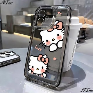 เคสโทรศัพท์มือถือนิ่ม ลาย Hello Kitty หัวใจ เด็กผู้หญิง 7 ตัว รวมทุกอย่าง สําหรับ Iphone Apple 11 14Pro 12 13