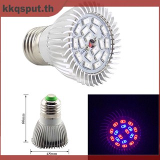 หลอดไฟสเปกตรัม LED 18 ดวง 8W E27 สีแดง สีฟ้า สําหรับปลูกพืช ดอกไม้ ผัก THK2