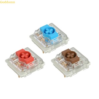 Godd สวิตช์โปรไฟล์ต่ํา สีฟ้า แดง น้ําตาล สําหรับคีย์บอร์ด Mechanical GATERON 2 0 KS-33