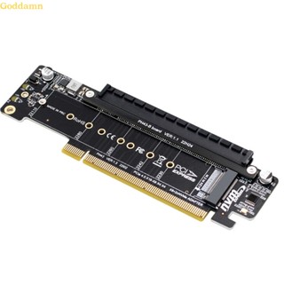 Godd PH43 การ์ดขยาย PCIE4 0 PCIE X16 M 2 NVME x2 อินพุต