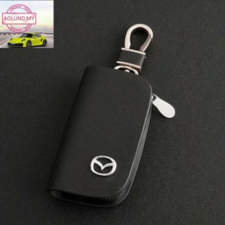 เคสกุญแจรถยนต์ แบบหนัง สําหรับ Mazda3 Bt-50 RF Mazda6 CX3 cx8 CX9 cx30 Biante 2 3 6 Mazda2 CX5 Mx-5 Mazda3