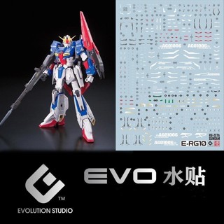 สติกเกอร์เรืองแสง สําหรับติดตกแต่งกันดั้ม Gundam 1/144 RGZ Gundam ZETA