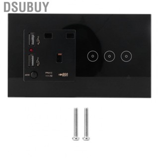 Dsubuy Smart Touch Socket  Wall Switch ‑Surge Thunderstrike Protection Wi-Fi  Ultra‑Thin Panel for Office Home