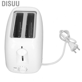 Disuu 650W 2 Slice Toaster Double Sided Breakfast Maker 220-240V EU Automatic 6 Heat Settings Household for Eating