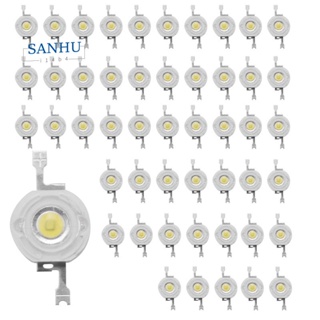 ไดโอดไฟ Led 1W พลังงานสูง ชิปโคมไฟ 1 วัตต์ 3V-3.4V สีขาว 50 ชิ้น