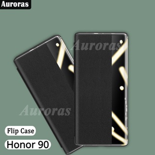 เคสมือถือ แบบหนัง ฝาพับ พร้อมช่องใส่บัตร สําหรับ Honor 90 Pro Honor 90