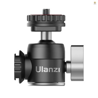 Ving)ulanzi U-60 หัวบอลโลหะ พร้อมเมาท์ต่อขยายไมโครโฟน พาโนรามา 360 องศา รับน้ําหนักได้เต็มที่ 10 กก. อุปกรณ์เสริม สําหรับถ่ายวิดีโอ Vlog