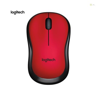 [พร้อมส่ง] Logitech M220 เมาส์ไร้สาย Wifi ออกแบบตามสรีรศาสตร์ ไร้เสียง พร้อมตัวรับสัญญาณ 2.4G สีแดง สําหรับคอมพิวเตอร์ มือถือ