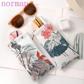 Norman เคสแว่นตา หนัง PU กันน้ํา แบบพกพา ความจุขนาดใหญ่ สําหรับผู้หญิง