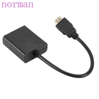 Norman อะแดปเตอร์แปลง HDMI เป็น VGA HDMI เป็น VGA ติดตั้งง่าย HD 1080P HDTV TV