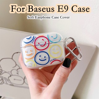 【พร้อมส่ง】เคสหูฟัง แบบนิ่ม ลายการ์ตูนมินิมอล สําหรับ Baseus E9 E9