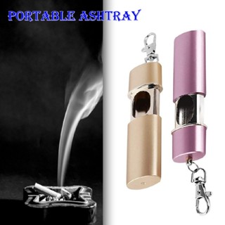 Mini Portable Pocket Ashtray Windproof Case Sealed Smoking Outdoor Accessory