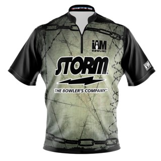 Storm DS เสื้อโปโล แขนสั้น พิมพ์ลายโบว์ลิ่ง 1506-ST 3D