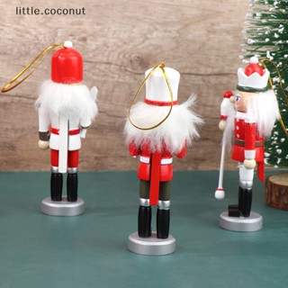 [little.coconut] จี้ตุ๊กตาทหารแครกเกอร์ ขนาด 12 ซม. สําหรับตกแต่งบ้าน คริสต์มาส 1 ชิ้น