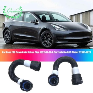 ท่อน้ําหล่อเย็น FDU Powertrain ใช้งานง่าย 2 ชิ้น 1631597-00-A สําหรับ Tesla Model 3 Model Y 2021-2023 163159700ก