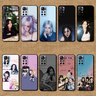 Blackpink เคสโทรศัพท์มือถือ ซิลิโคนนุ่ม ลายบูชแบล็คพิงค์ สําหรับ Xiaomi Redmi Note 11 11t 11S 5G Jisoo