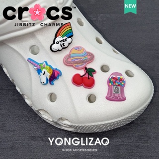 Jibbitz crocs charms หัวเข็มขัดรองเท้า อุปกรณ์เสริมรองเท้า ยูนิคอร์นน่ารัก ชุดลูกกวาด DIY สนุก ตกแต่งหัวเข็มขัด