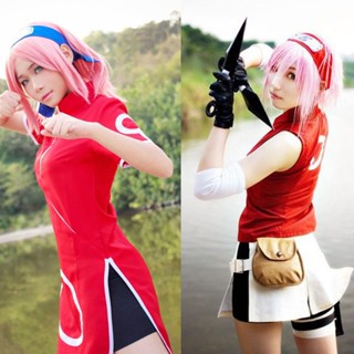 เครื่องแต่งกายคอสเพลย์ การ์ตูนนารูโตะ Sakura Haruno Sakura VU6N