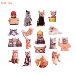 Cooltoy ขายดี สติกเกอร์ ลายการ์ตูนแมว DIY สําหรับติดตกแต่งตู้เย็น โน้ตบุ๊ก กระเป๋าเดินทาง รถยนต์ 50 ชิ้น