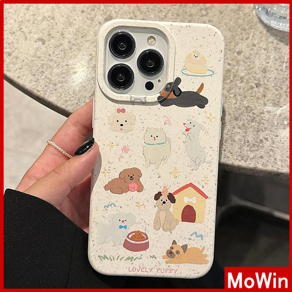 Mowin - เข้ากันได้สำหรับ 15 เคสไอโฟน11 เคส iphone 11 เคสโทรศัพท์เป็นมิตรกับสิ่งแวดล้อมเคสย่อยสลายได้นุ่มกันกระแทกป้องกันน่ารักหลากหลายรูปแบบของลูกสุนัขเข้ากันได้กับ iPhone 13 Pro max 12 Pro Max 11 xr xs max 7