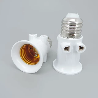 AC US EU UK ถึง E26 E27 แหล่งจ่ายไฟหลอดไฟ LED ผู้ถือฐานซ็อกเก็ตปลั๊กสกรูอะแดปเตอร์แปลงไฟฟ้า TH18B1