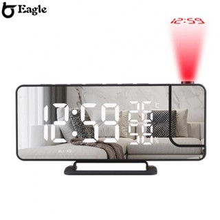 ⭐24H SHIPING⭐Mirror LED Digital Alarm Clock Projection Radio Humidity Teperature Display