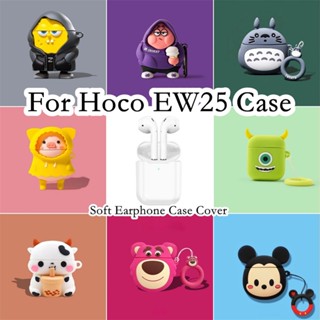 【Case Home】เคสหูฟัง แบบนิ่ม ลายการ์ตูนฉลาม สําหรับ Hoco EW25 Hoco EW25