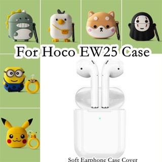 【พร้อมส่ง】เคสหูฟัง แบบนิ่ม ลายการ์ตูนฉลาม สําหรับ Hoco EW25 Hoco EW25