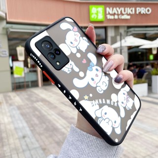 เคสโทรศัพท์มือถือแบบแข็ง ใส กันกระแทก ลายการ์ตูนสุนัข Laurel สําหรับ VIVO V21 4G V21 V21s 5G