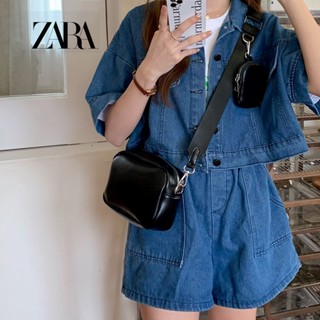 Zara ins ขายดี กระเป๋าสะพายไหล่ ทรงสี่เหลี่ยม ขนาดเล็ก สําหรับผู้หญิง