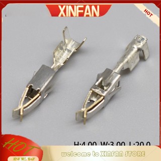 Xinfan ขั้วต่อสายไฟอัตโนมัติ ตัวเมีย ไม่หุ้มฉนวน สําหรับรถยนต์ 100 ชิ้น 929939-3 964286-1