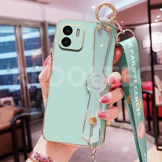 เคส Redmi A1 6D สายรัดข้อมือเคสโทรศัพท์พร้อมสายคล้องไหล่แบบยาวกระเป๋าสะพายข้างพร้อมตัวป้องกันกล้อง