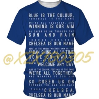 (ทั้งหมดในสต็อก Xzx180305) ใหม่ เสื้อยืด ลายฟุตบอล chelse FC 3D 22