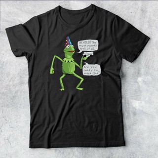 ขายดี เสื้อยืดลําลอง แขนสั้น พิมพ์ลาย Yer A Wizard Kermit สําหรับผู้ชาย 186703