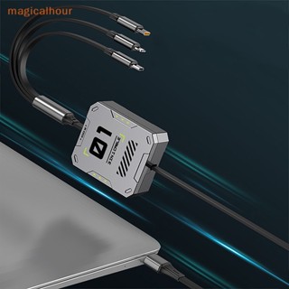 Magicalhour^^ สายเคเบิลข้อมูล 66w สามในหนึ่งเดียว ชาร์จเร็ว คุณภาพสูง สําหรับ IOS Android Typec