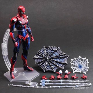 Quick hair PA changed to Spider-Man Red joint movable ornaments boxed hand-made model