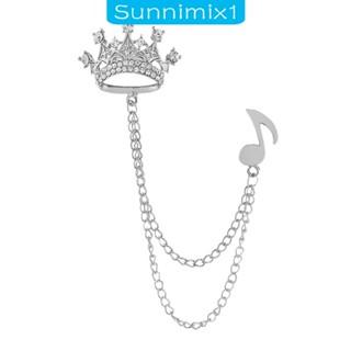 [Sunnimix1] เข็มกลัดโซ่ ประดับพู่ เครื่องประดับ สําหรับผู้ชาย เจ้าบ่าว เจ้าสาว งานแต่งงาน