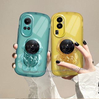 พร้อมส่ง เคสโทรศัพท์มือถือ TPU ใส ลายนักบินอวกาศ หลากสี พร้อมขาตั้ง สําหรับ OPPO Reno10 Pro+ Plus 5G Reno 10 Reno10Pro+ OPPO A78 NFC 4G 2023