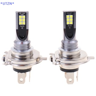 Utzn&gt; ใหม่ หลอดไฟตัดหมอก LED H4 200W 12000LM สําหรับรถยนต์ 2 ชิ้น