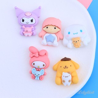 ღ Sanrio Resin Accessories Melody Purin Cinnamoroll Charm DIY Phone Case Decoration Diy Accessories DIY Decoration Handmade Material