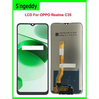 อะไหล่หน้าจอสัมผัสดิจิทัล LCD แบบเปลี่ยน สําหรับ OPPO Realme C35