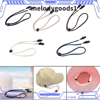 Melodygoods1 คลิปตะขอสายคล้องหมวก กันลม ปรับได้ กันตก สําหรับหมวกกันแดด 4 ชิ้น