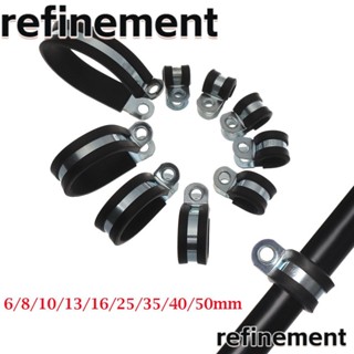 Refinement แคลมป์หนีบท่อสายไฟ แบบโลหะ 10 ชิ้น