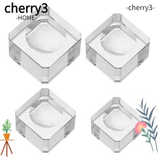 Cherry3 ฐานวางแก้วคริสตัล ทรงสี่เหลี่ยม