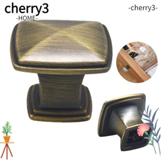 Cherry3 ลูกบิดลิ้นชัก โลหะผสมสังกะสี สไตล์โบราณ ทนทาน