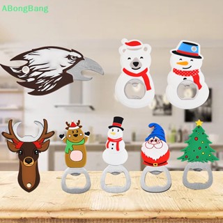 Abongbang ที่เปิดกระป๋องเบียร์ แม่เหล็ก รูปคริสต์มาส สําหรับตู้เย็น