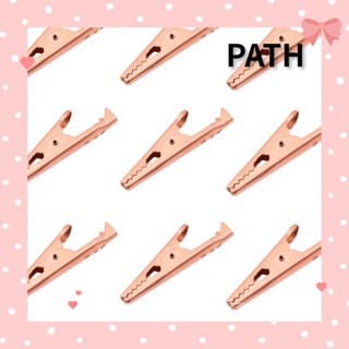 PATH แคลมป์ปากจระเข้ ทองเหลือง พร้อมปลอกฉนวนกันความร้อน 45 มม. 1.77 นิ้ว สําหรับบัดกรี ช่างไฟฟ้า 10 ชิ้น