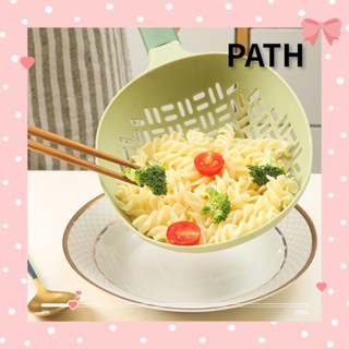 Path กระชอนซิลิโคน ด้ามจับยาว ถอดออกได้ สําหรับกรองพาสต้า